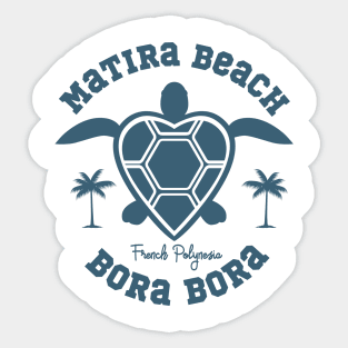 Matira Beach - Tropical Paradise Sticker